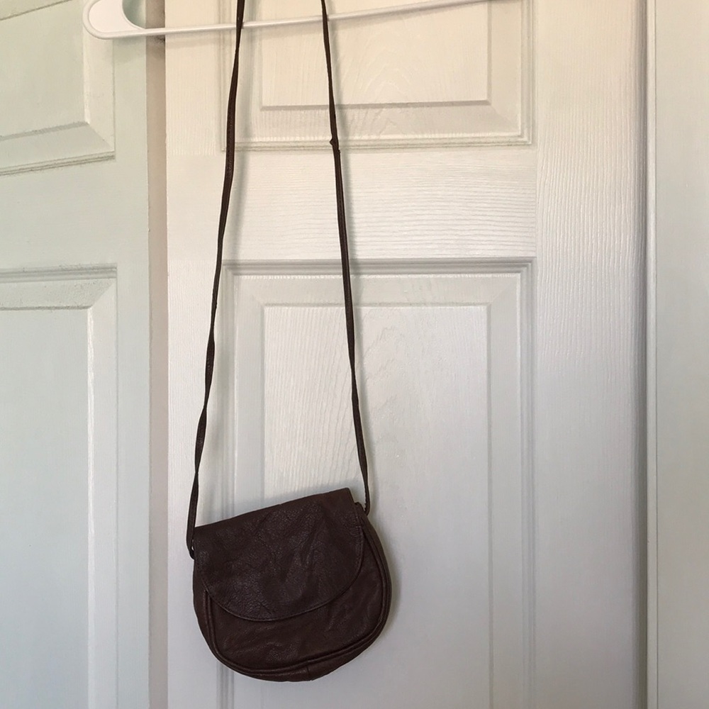 Genuine leather brown purse